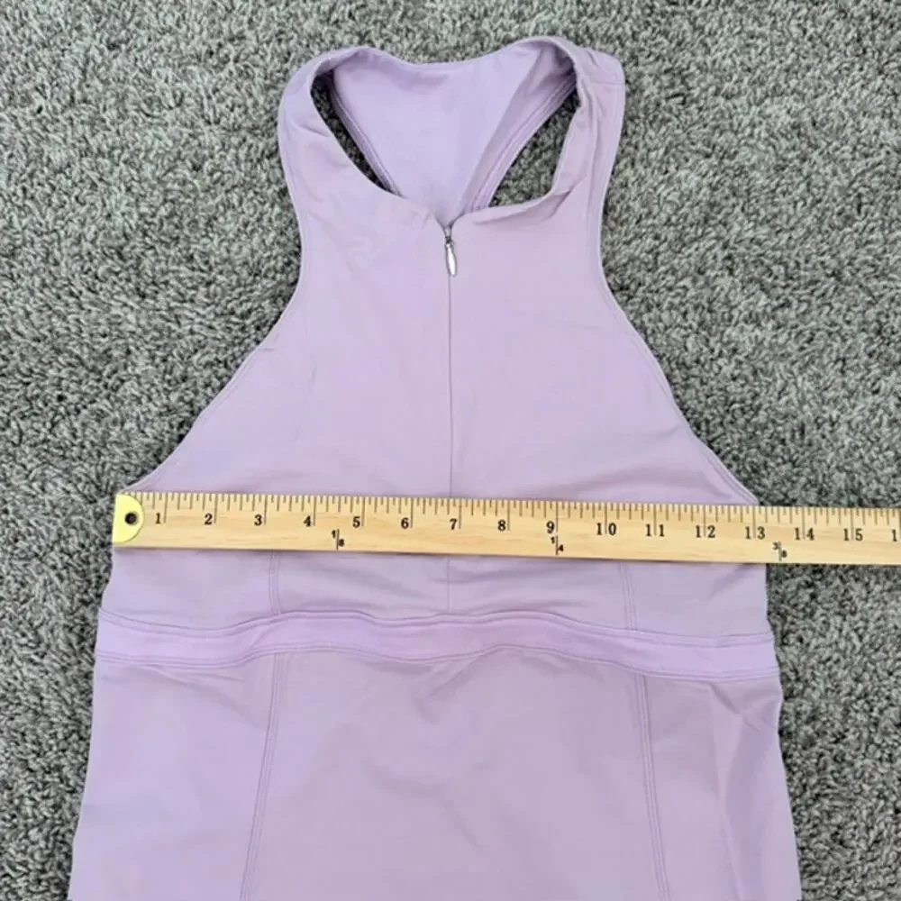 Lululemon Lot of 3 Cycling Zippy Run Tanks High Neck Zip Up Shelf Bra Women's 8